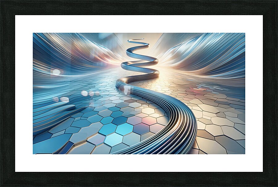 Spiriling Futurity Picture Frame print