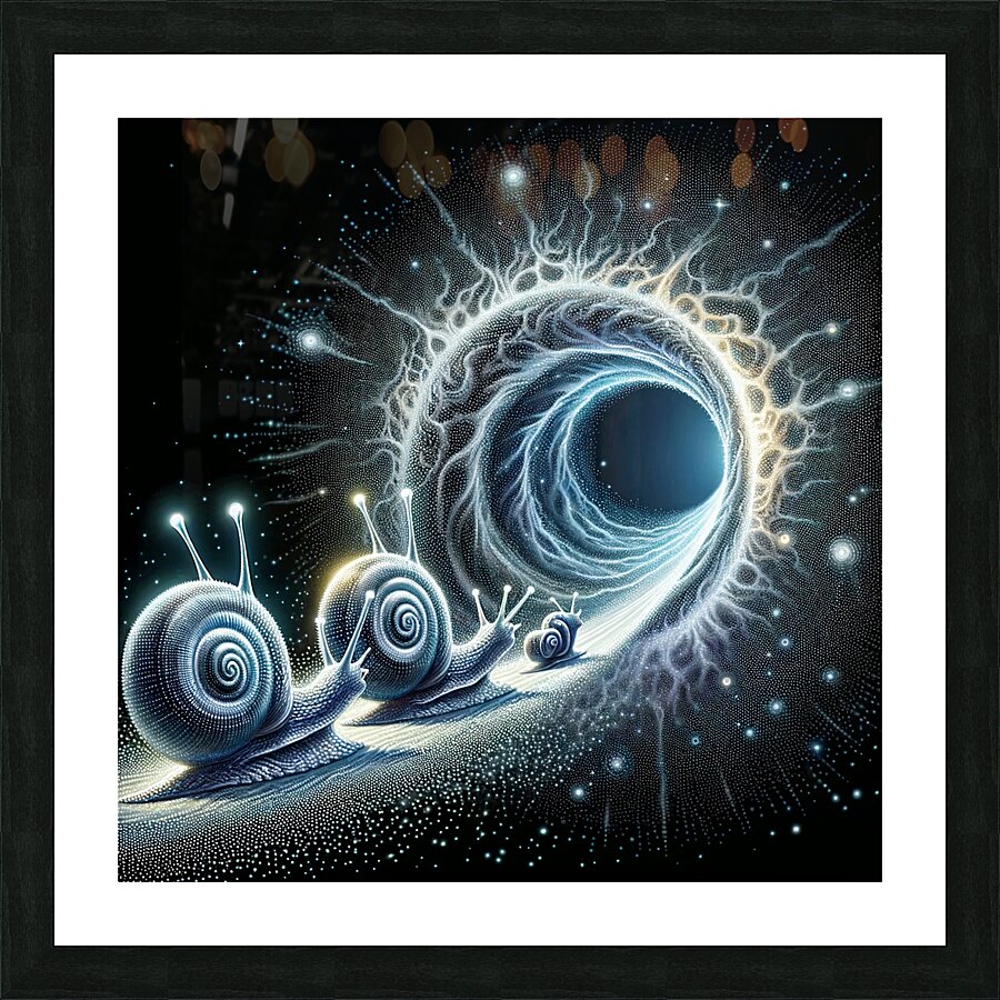 Snailien Family Vacation Picture Frame print