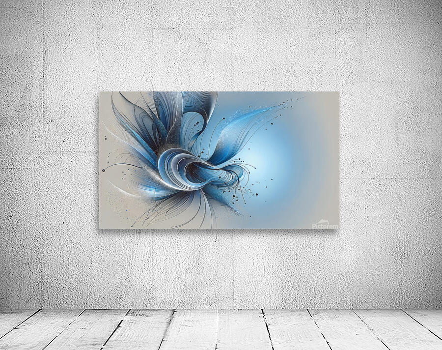 Blue Dendrils Wall Preview