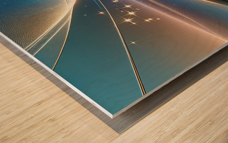 Sailing the Starlanes Wood print