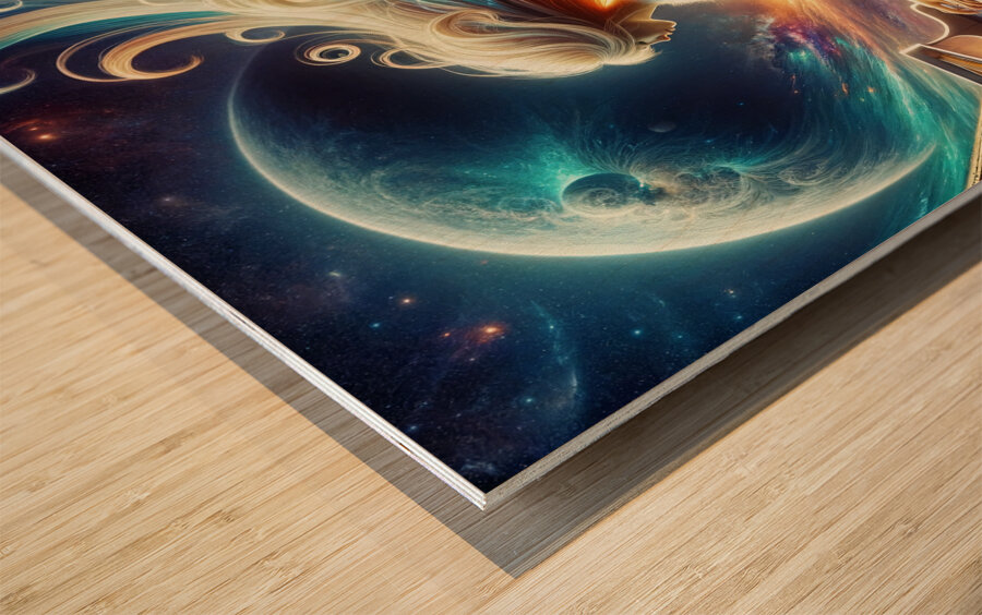 Satelite Sonata Wood print