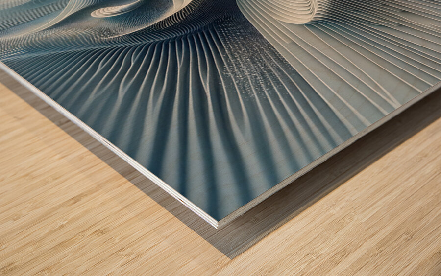 Accretions Wood print