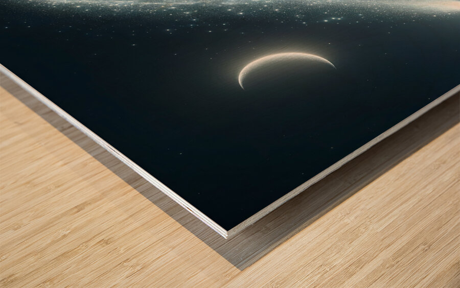 Tail Spin Twilight  Wood print