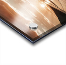 view of a solar photovoltaic cell panels under su Acrylic print