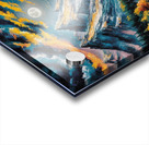 Mountains on a moonlit night Acrylic print