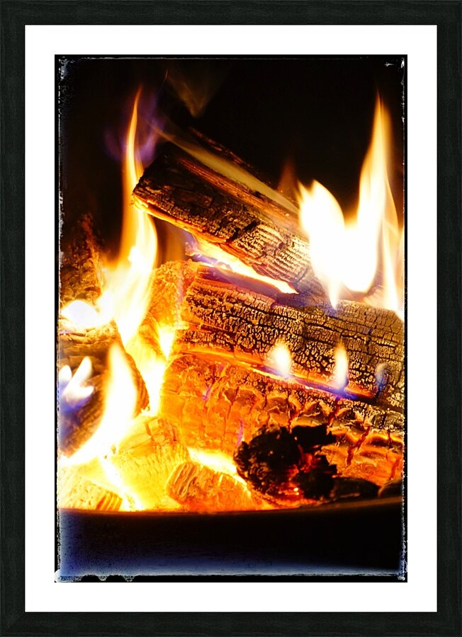 The Three Flames Picture Frame print