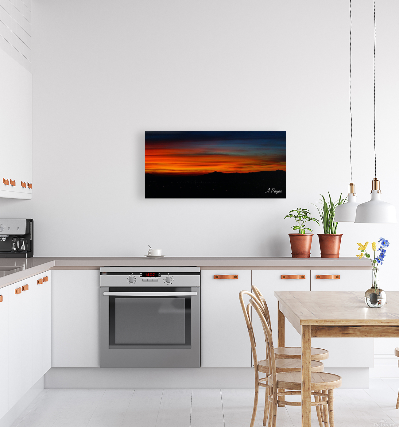 Fire Sky Sunset Reproduction