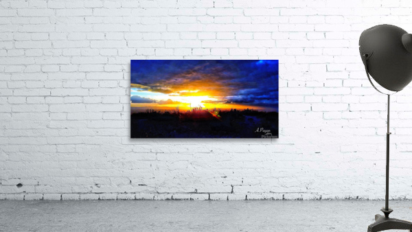 Sunset Mountain Wall Preview