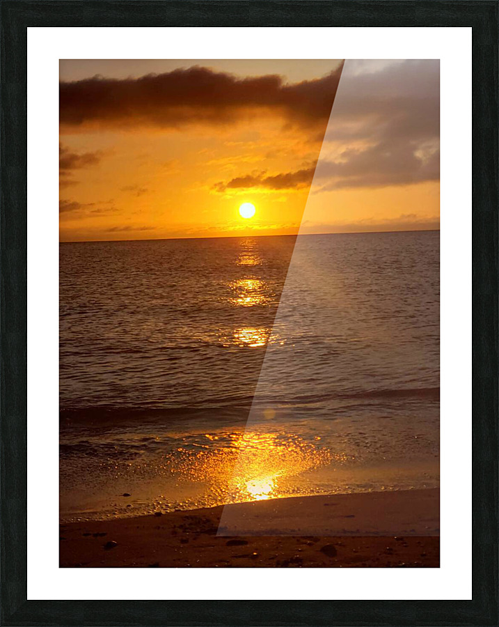 Sunset On Horizon Picture Frame print