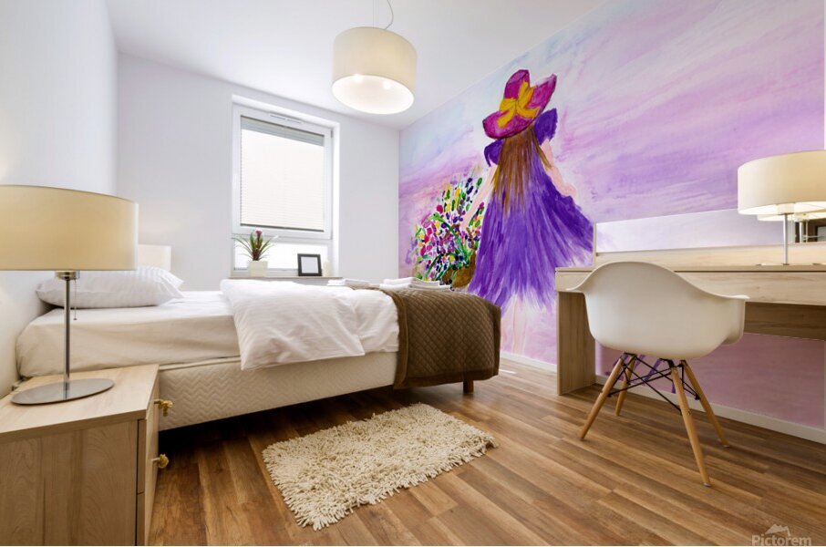 Lavander Fields Mural print