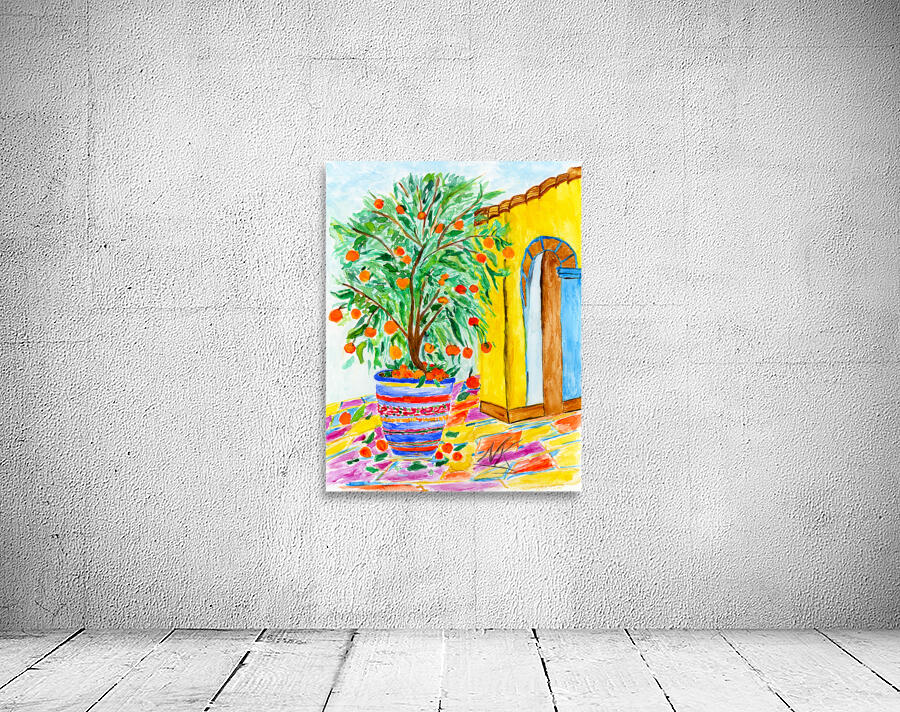 Orange Square Wall Preview