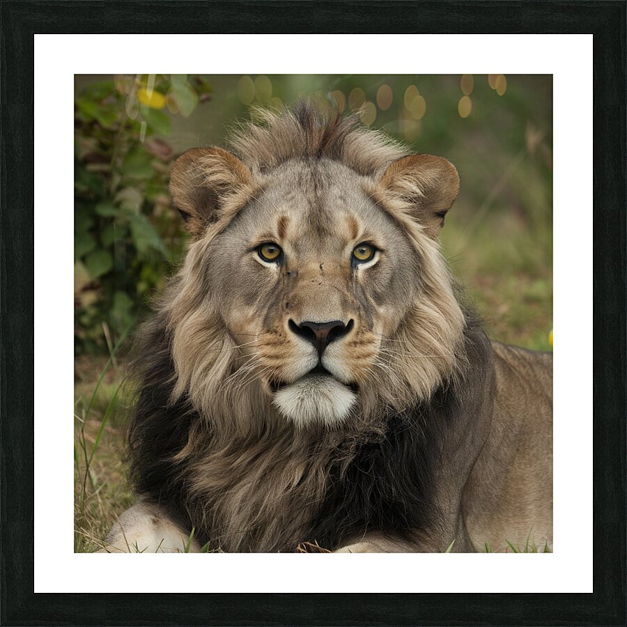 Lion Picture Frame print