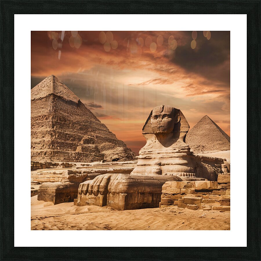 An egypt pyramids Picture Frame print