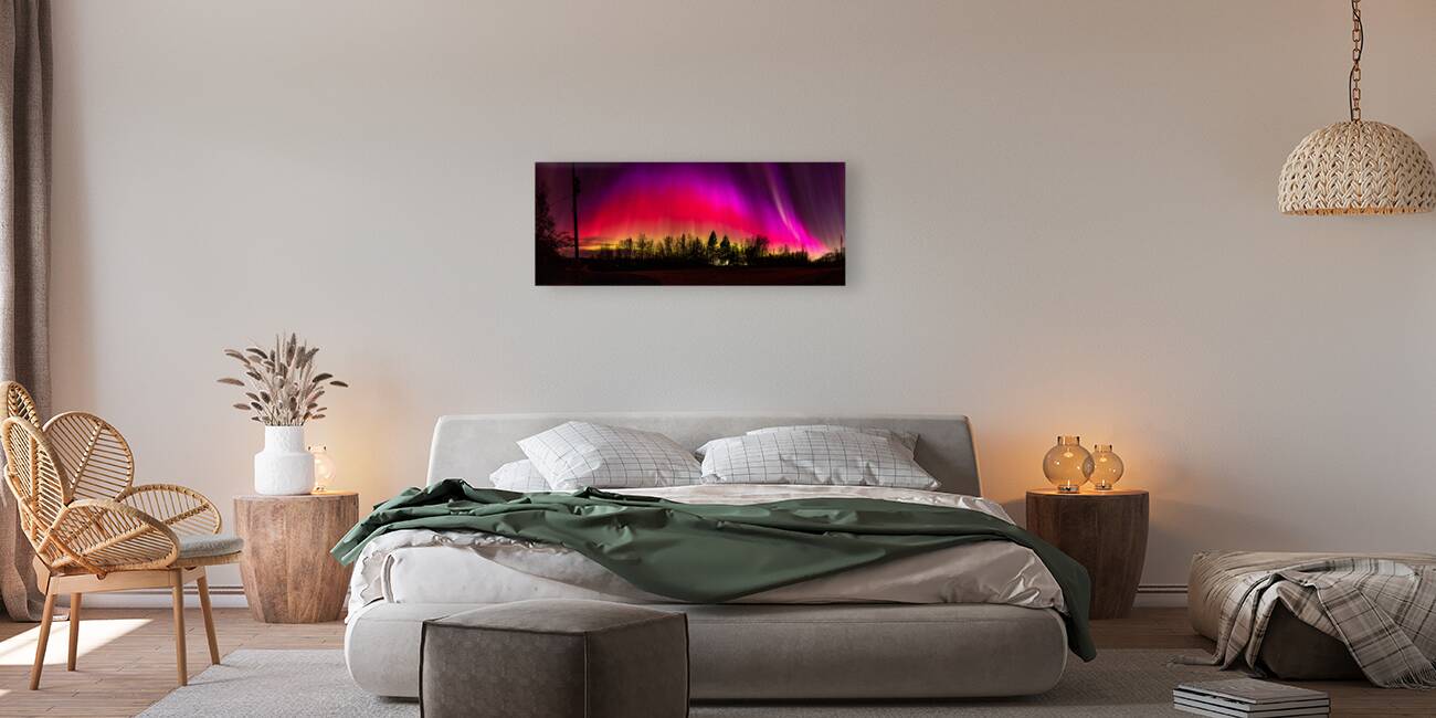 Northern Lights Panoramic Reproduction