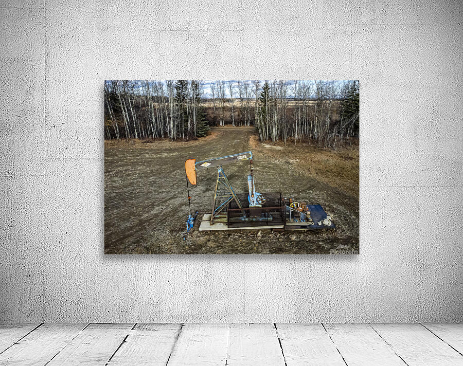 Vintage pumpjack Wall Preview