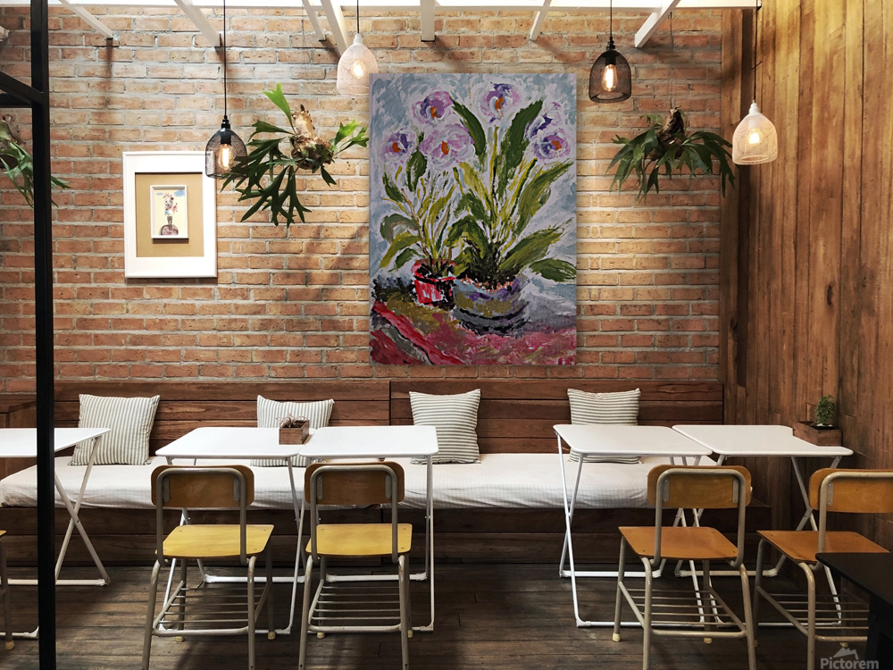 Purple Orchids Reproduction