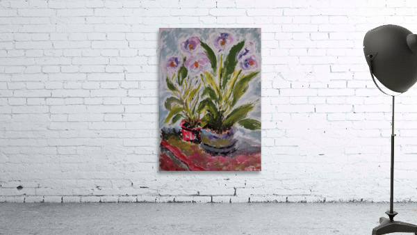 Purple Orchids Wall Preview