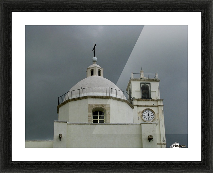 Mediterranean storm approaches Picture Frame print