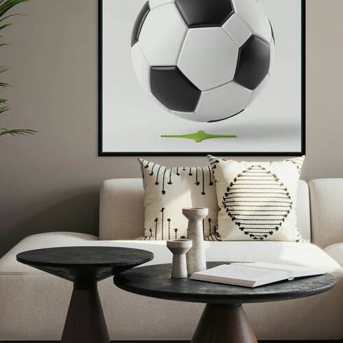 Soccer Ball Digital White by Art Visions