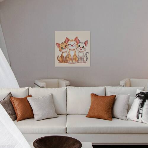 Cute Trio of Playful Kittens by Art Visions