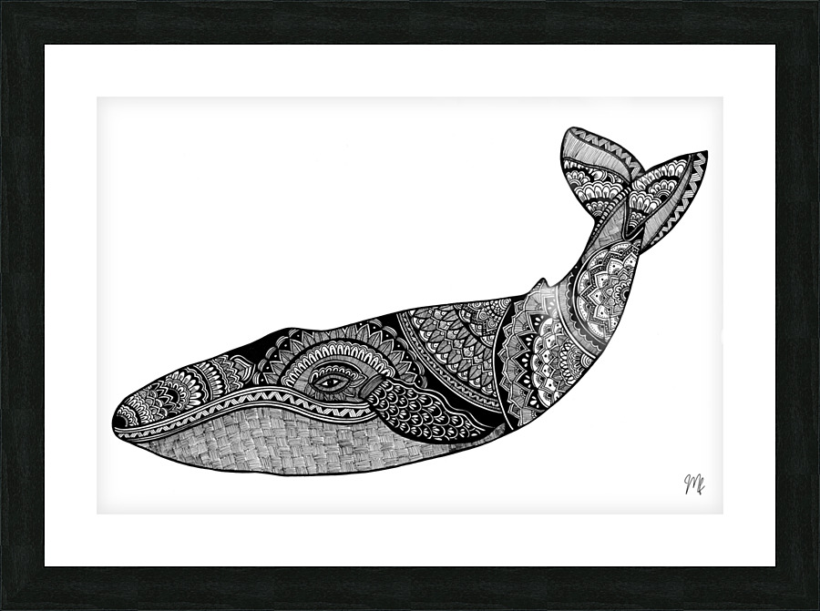 The Whale Picture Frame print