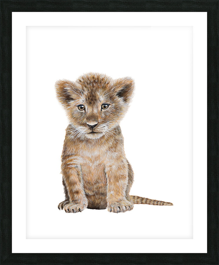 lion2 Picture Frame print
