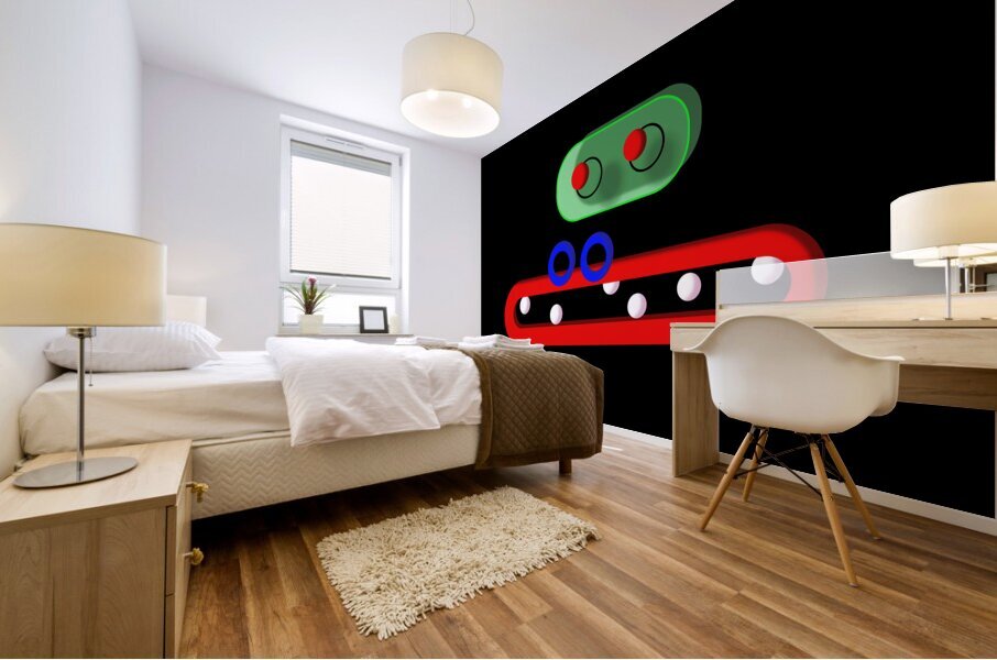 here for the party Mural print
