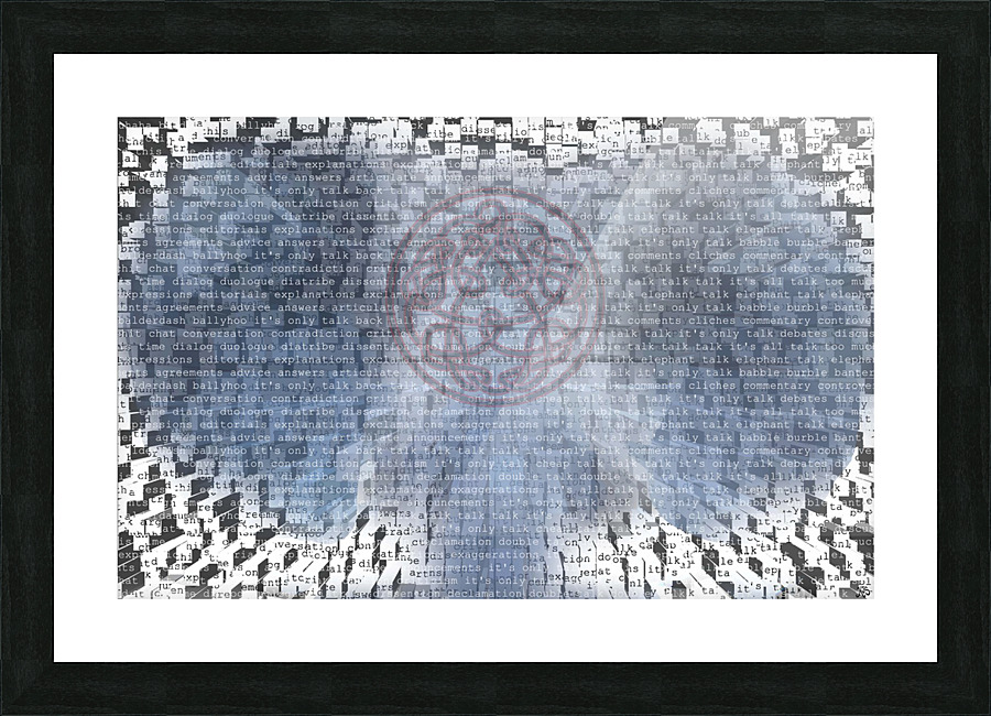 Elephant Talk Picture Frame print