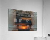 Peaceful Sunset Scene Viewpoint Acrylic Print