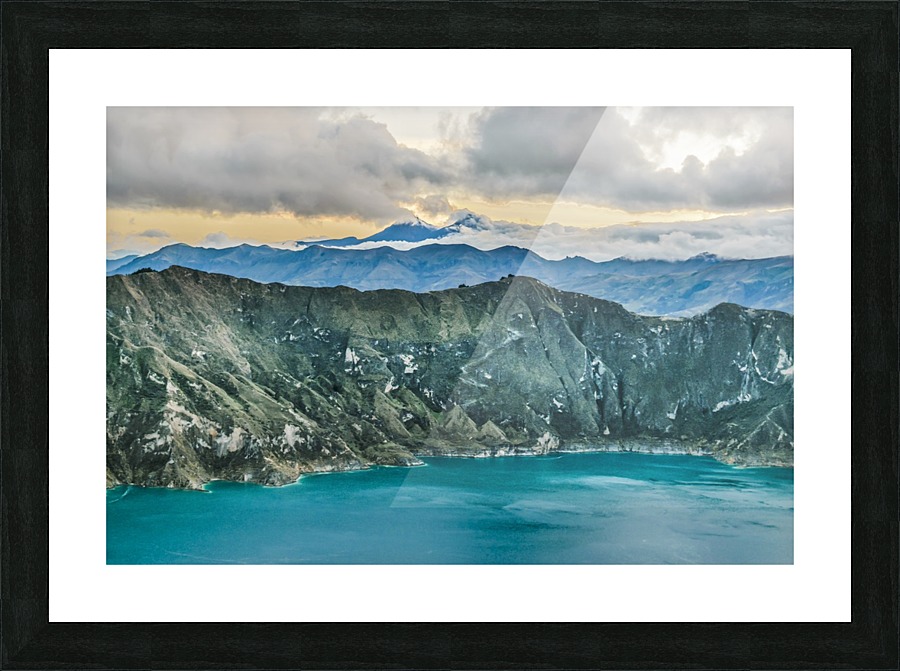 Quilotoa Lake, Latacunga   Ecuador Picture Frame print