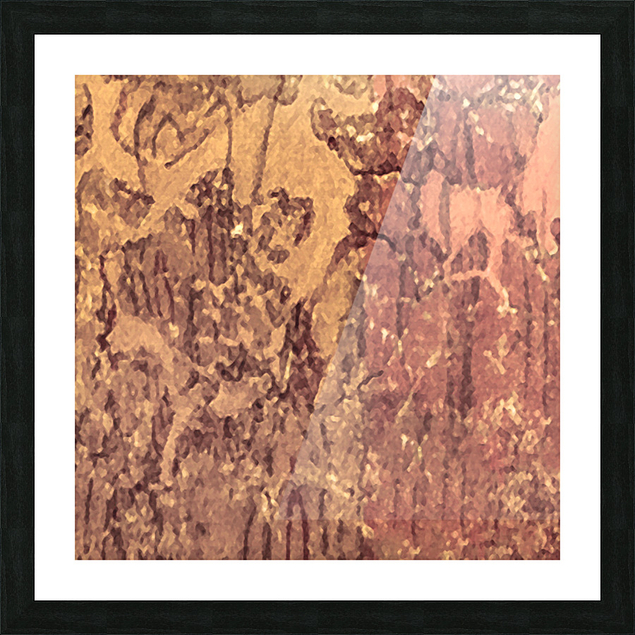 Abstract Cracked Texture Print Picture Frame print