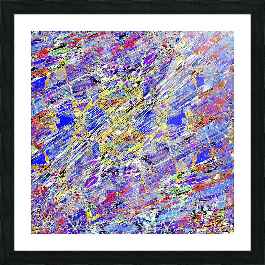 Abstract Expressionism Collage Picture Frame print