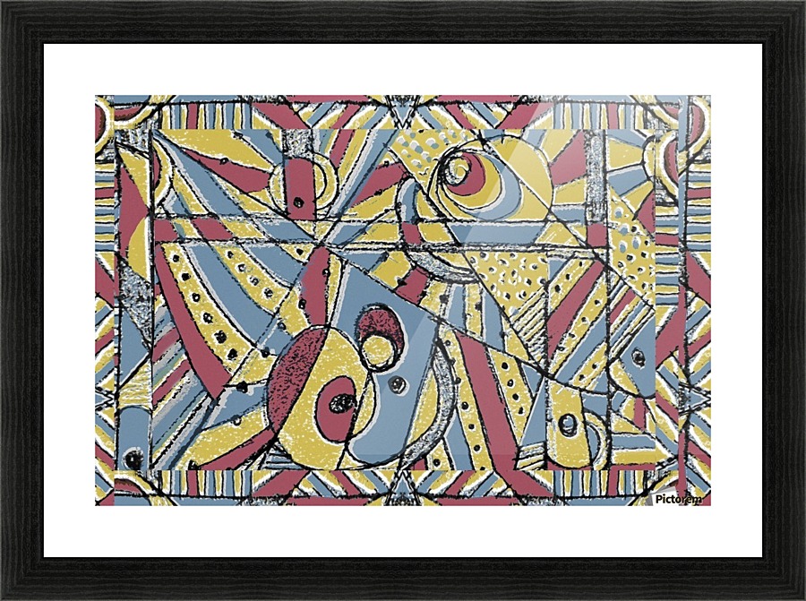 Multicolor Abstract Picture Frame print