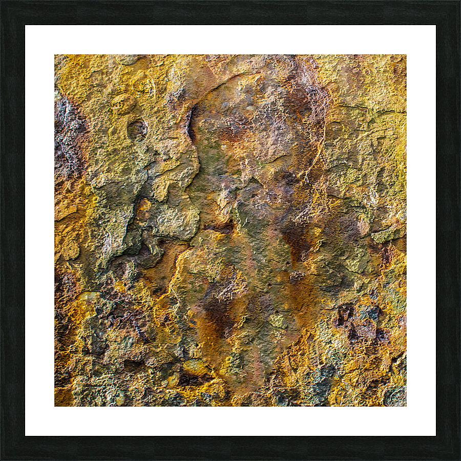 Rusty orange abstract texture  Picture Frame print