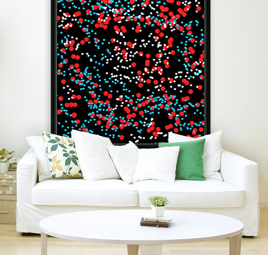 Multicolored Bubbles Motif Abstract Pattern Reproduction