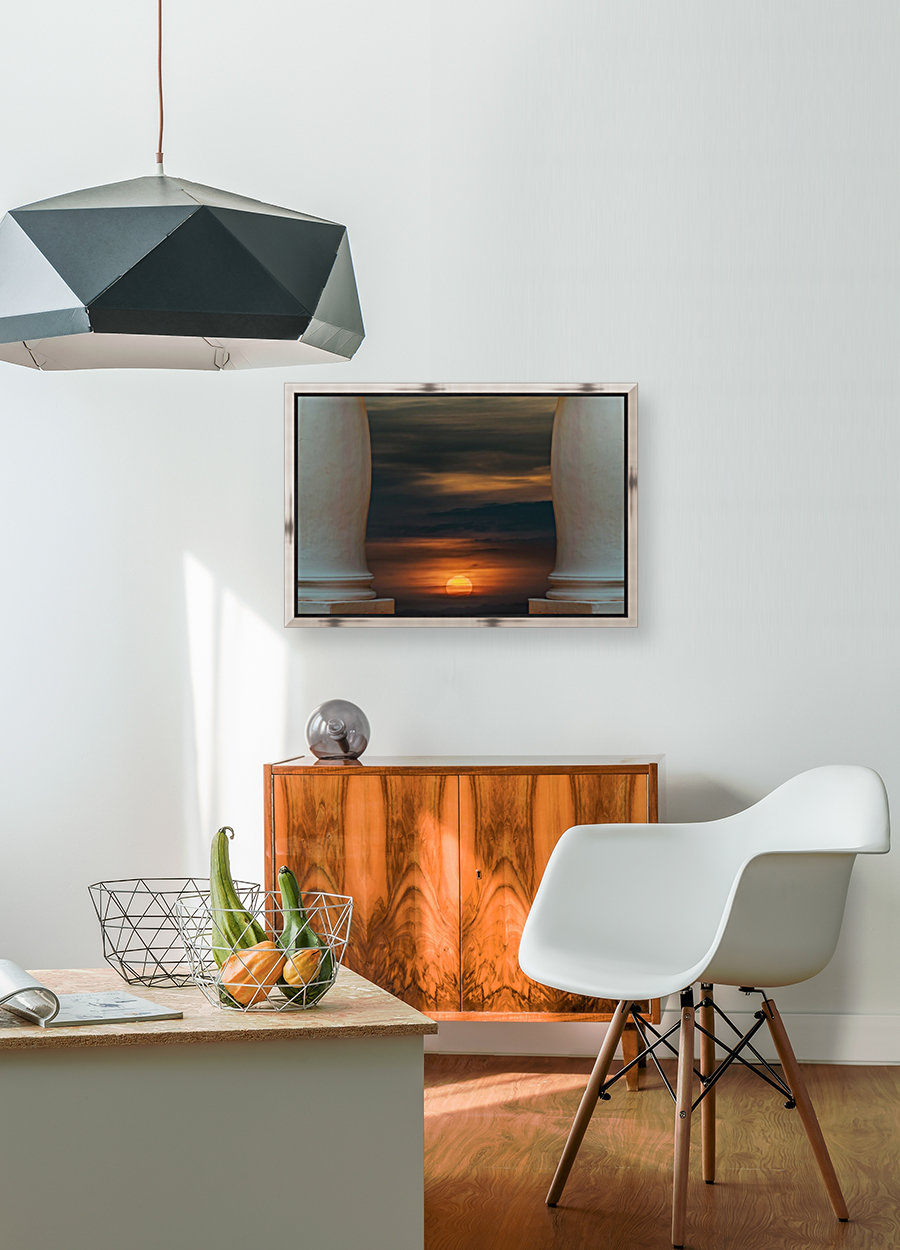 Peaceful Sunset Scene Viewpoint Reproduction
