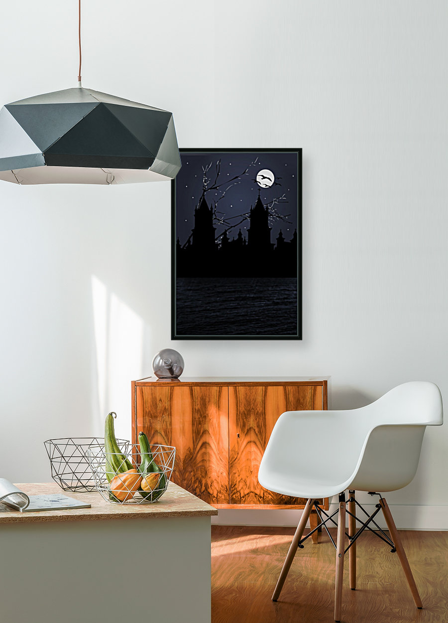 Dark Scene Illustration Reproduction