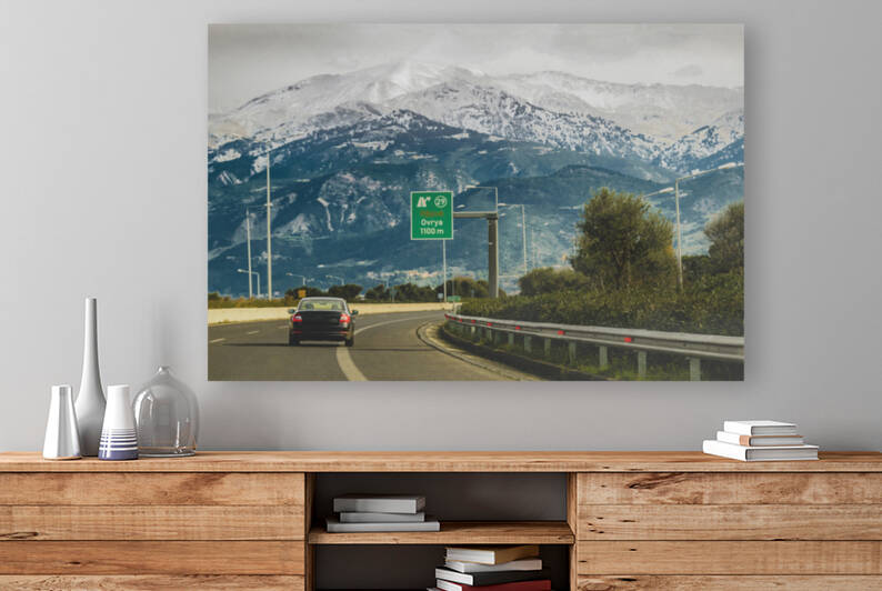 Landscape Highway Scene  Patras  Greece by Daniel Ferreia Leites Ciccarino