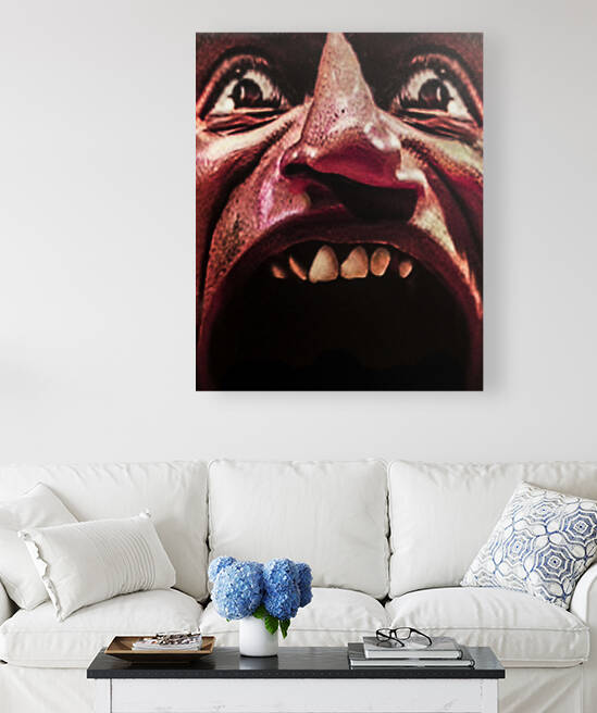 Scary man closeup portrait illustration by Daniel Ferreia Leites Ciccarino