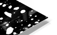 Black and white splashes shapes texture HD Metal print