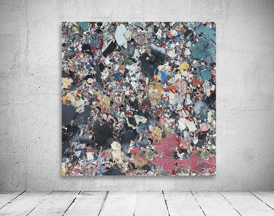 Multicolored Debris Texture Print Wall Preview