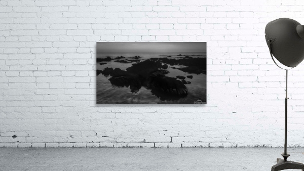 Rocky beach landscape montevideo uruguay Wall Preview