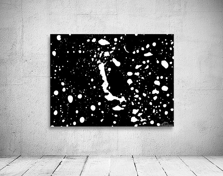 Black and white splashes shapes texture Wall Preview