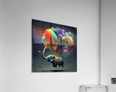 Rainbow Elephant Acrylic Print