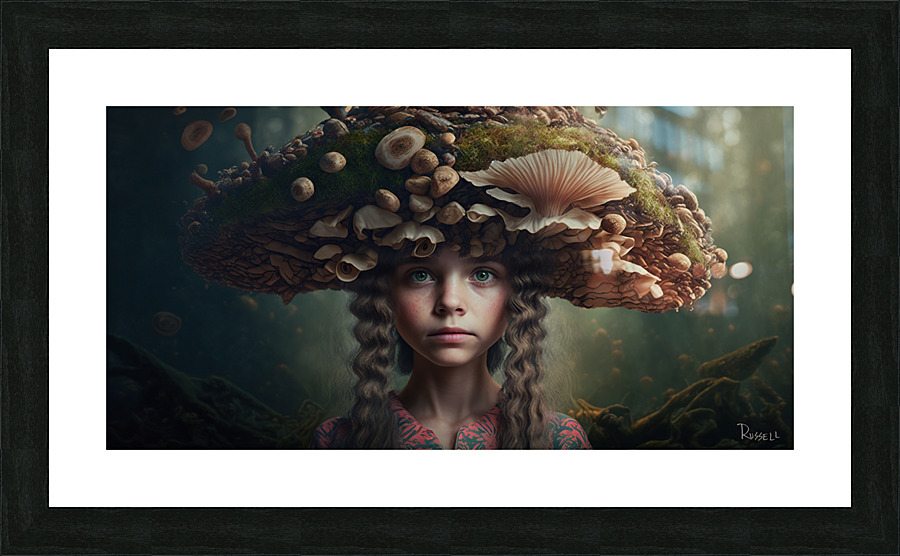 Mushroom Princess Picture Frame print