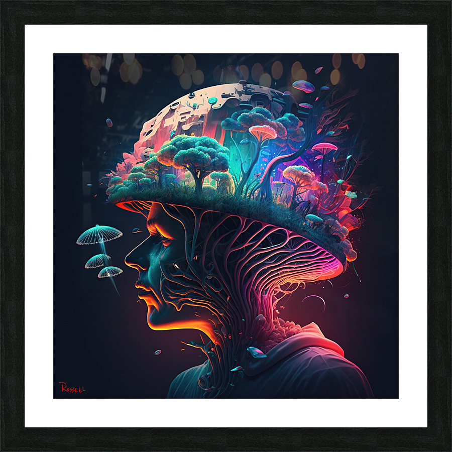 Brain Is Mush Picture Frame print