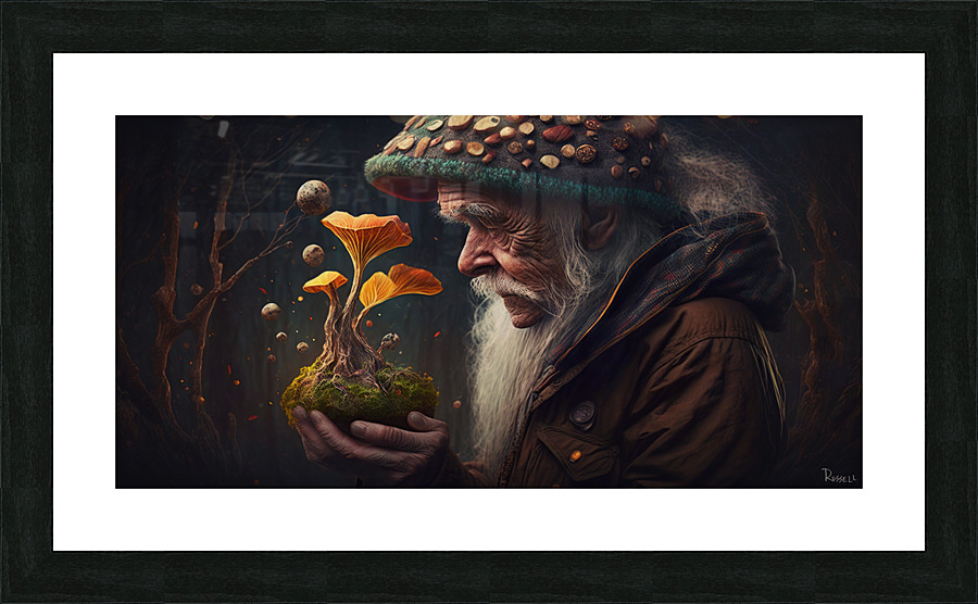 In His Hands Picture Frame print