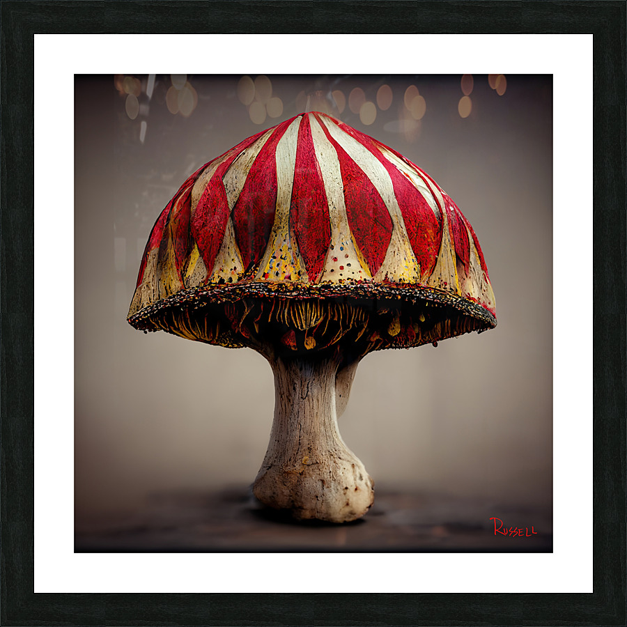 Mushroom Circus Picture Frame print