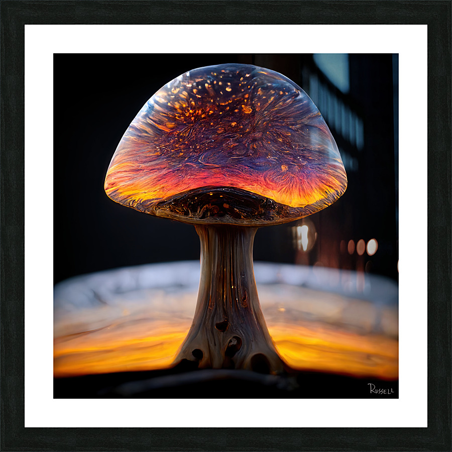 Mushroom Galaxy Picture Frame print
