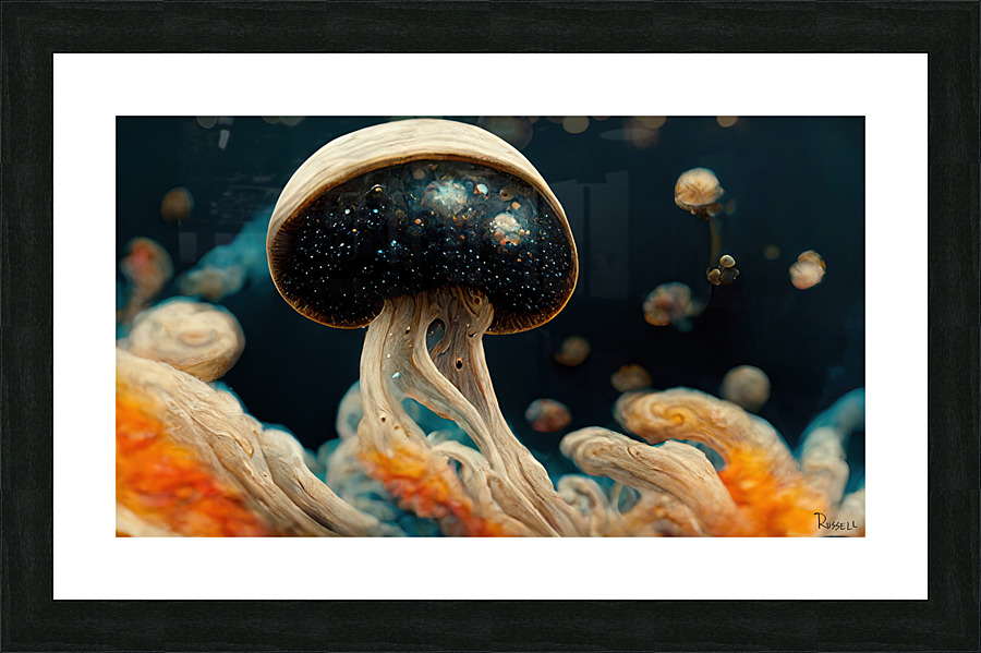 Mushroom Nebula Picture Frame print